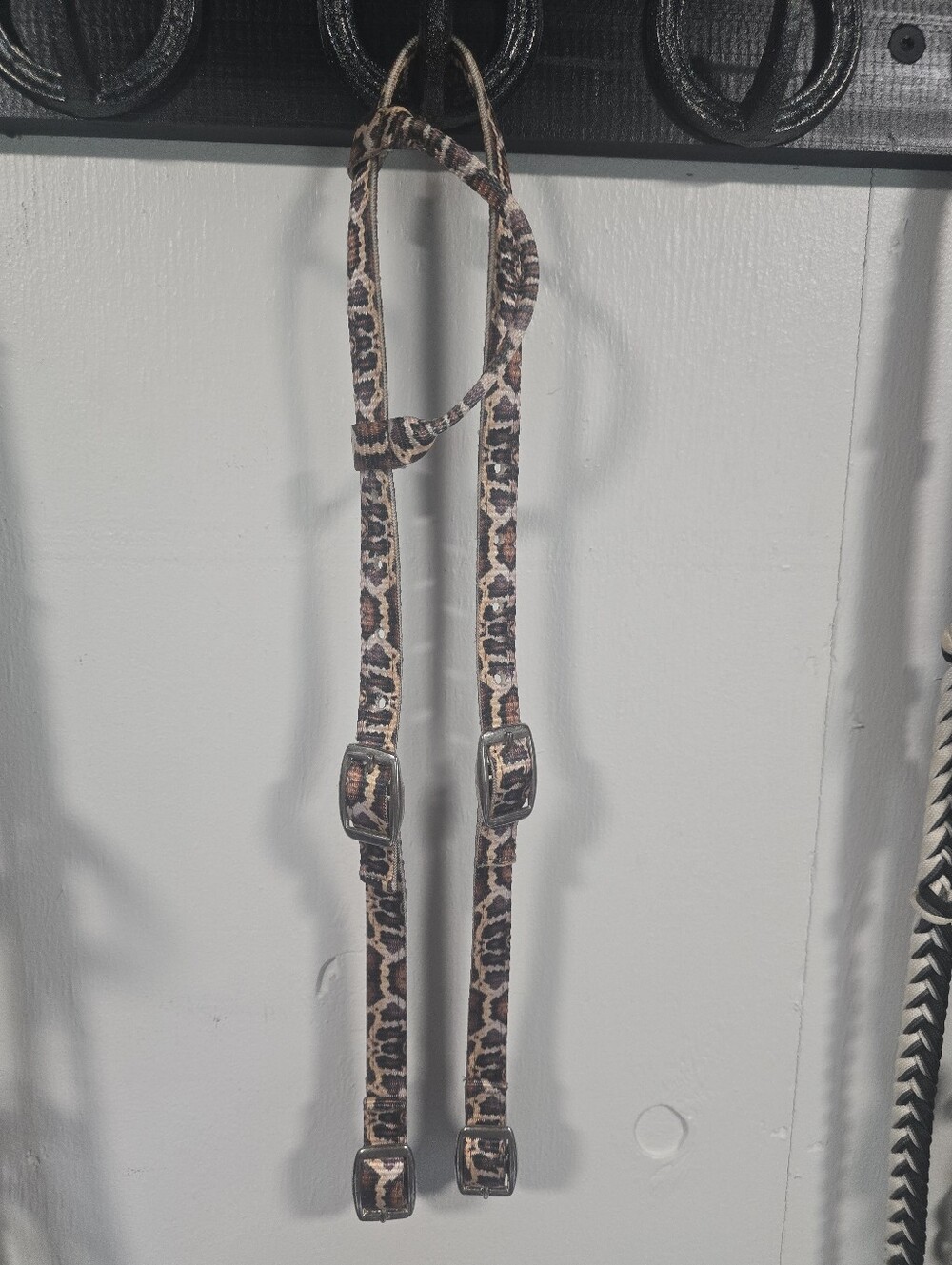 Snake Print One Ear Headstall
